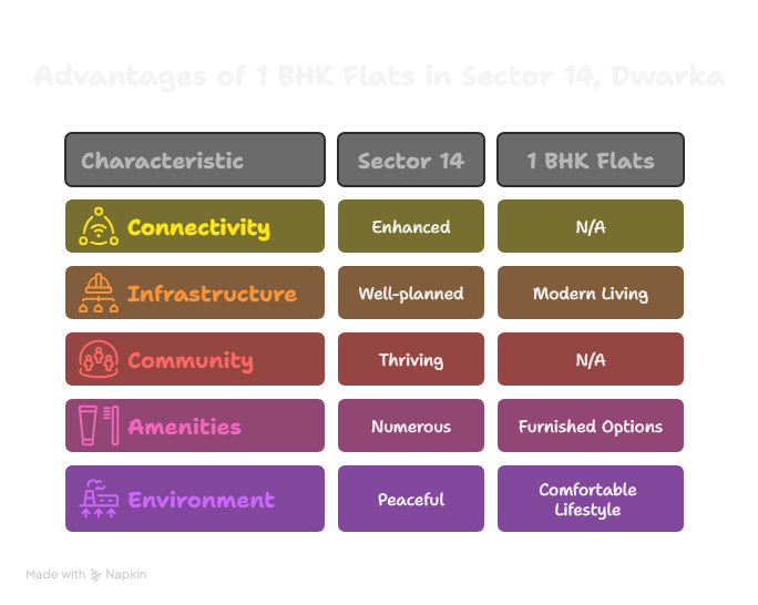 Why Sector 14 is Ideal for 1 BHK Flats