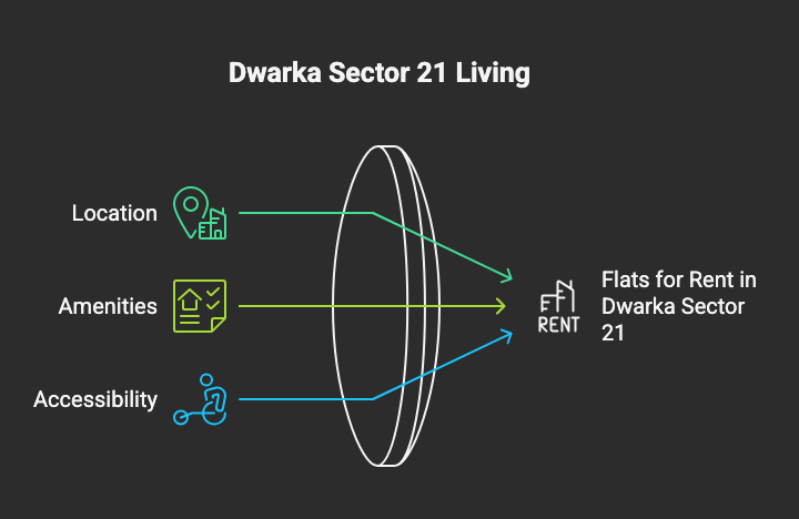 flat for rent in dwarka sector 21
